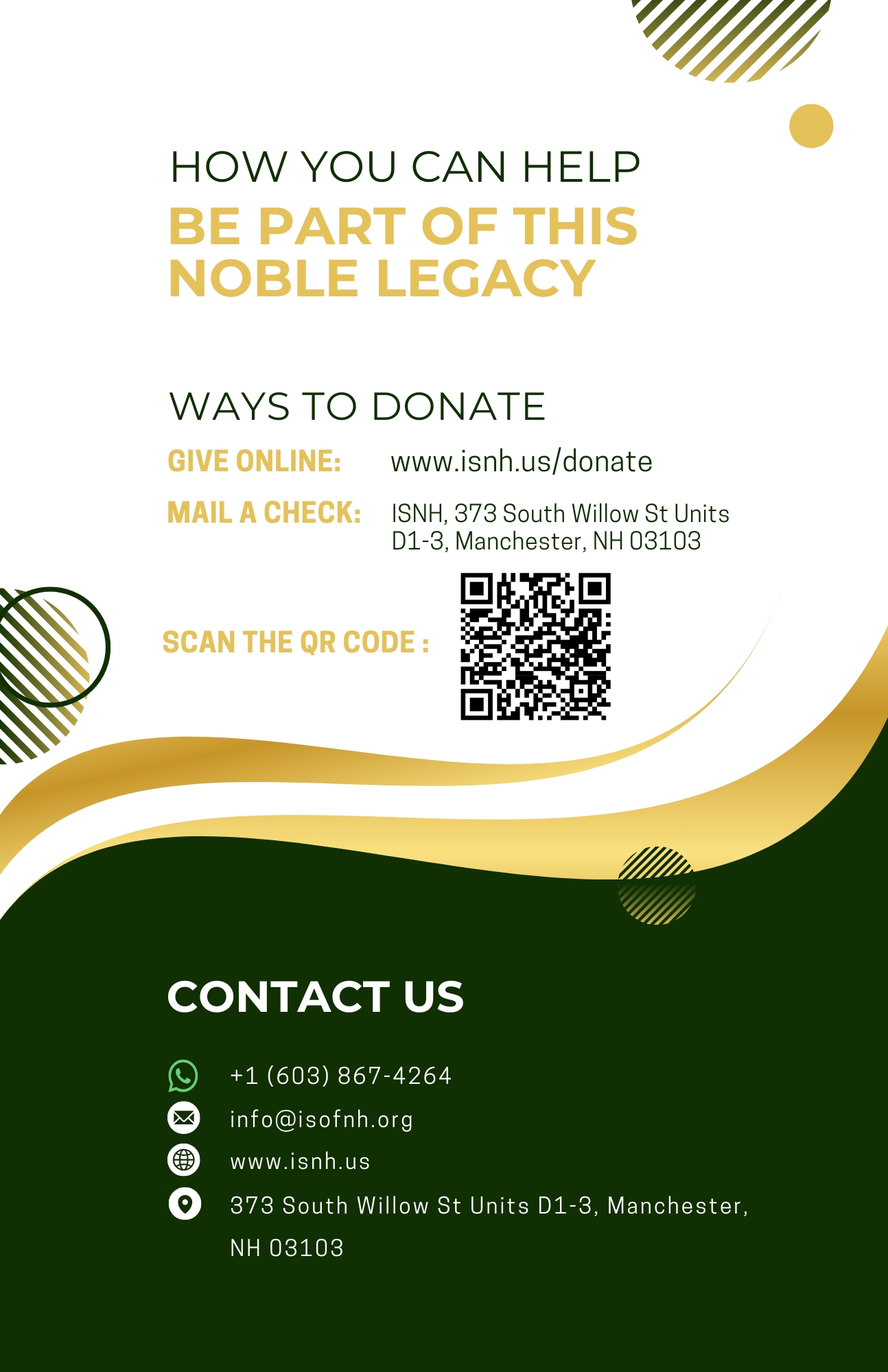 ISNH MOSQUE BROUCHER 2 (5.5 x 8.5 in)