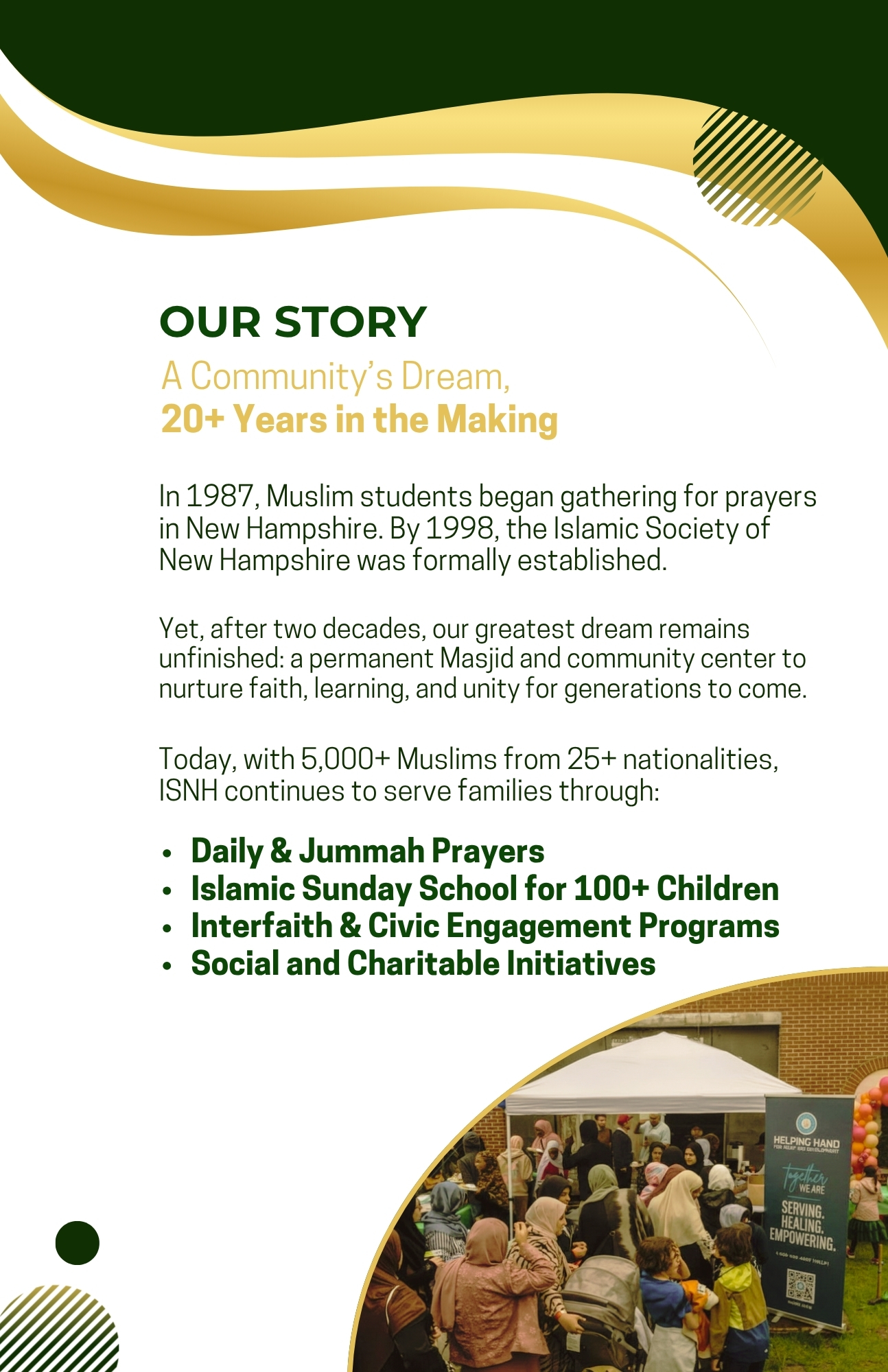 ISNH MOSQUE BROUCHER 4 (5.5 x 8.5 in)